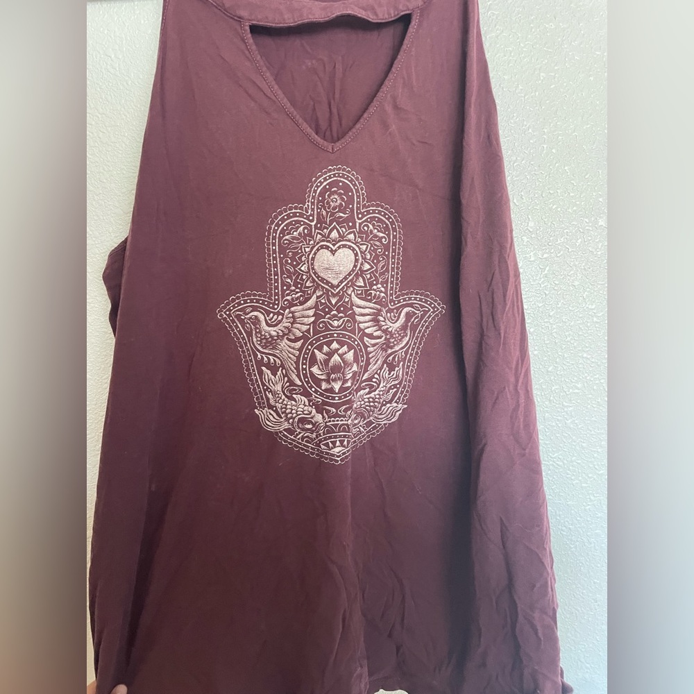 Hamsa Maroon color blouse